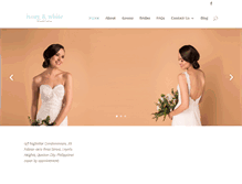 Tablet Screenshot of ivoryandwhitebridal.com